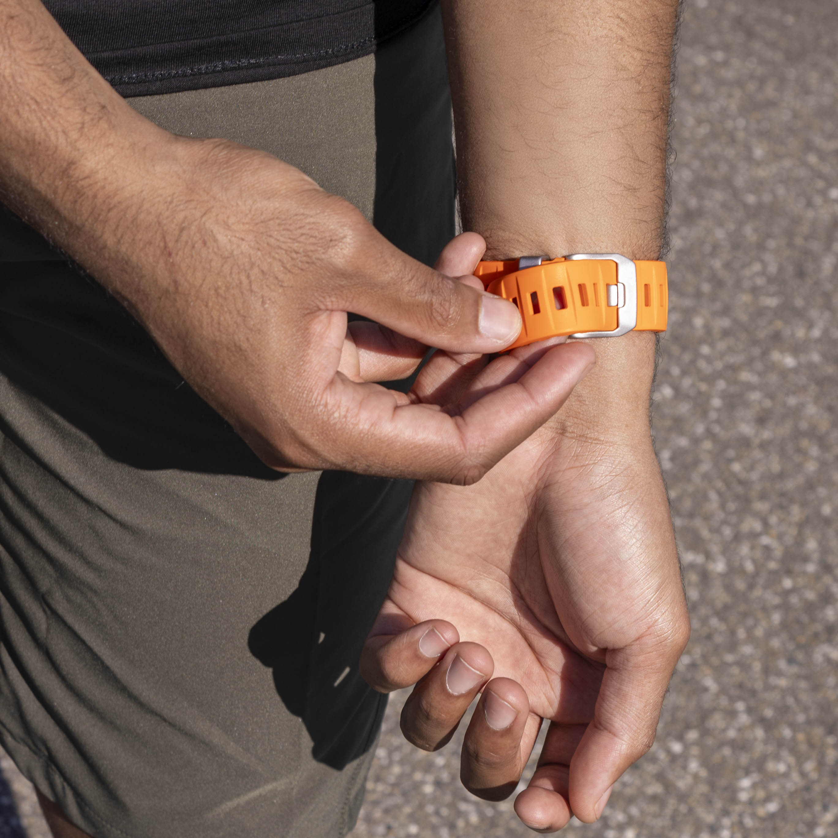 Samsung Galaxy Watch 8 Classic extreme silicone band (oranje)