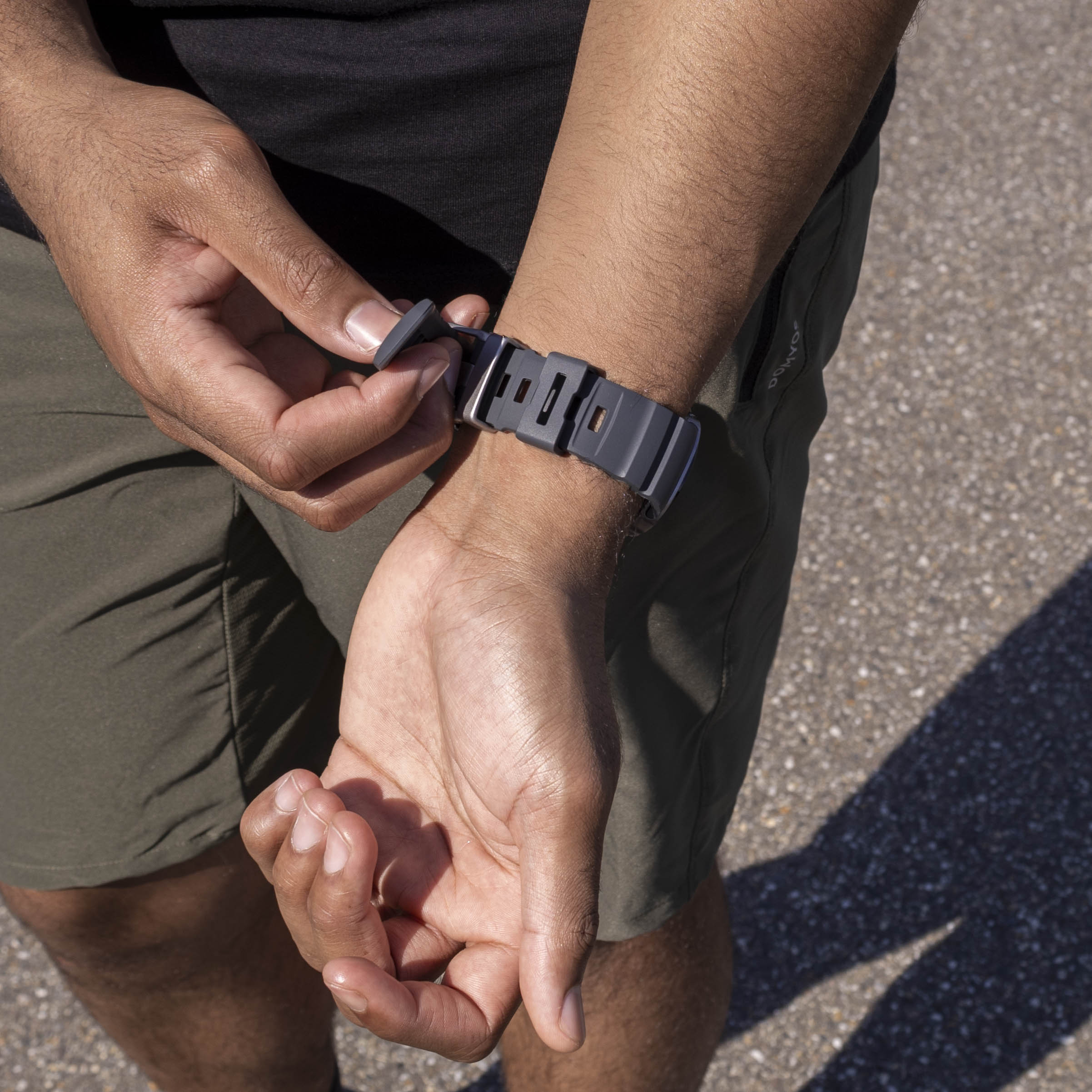 Samsung Galaxy Watch 8 Classic extreme silicone band (zwart)