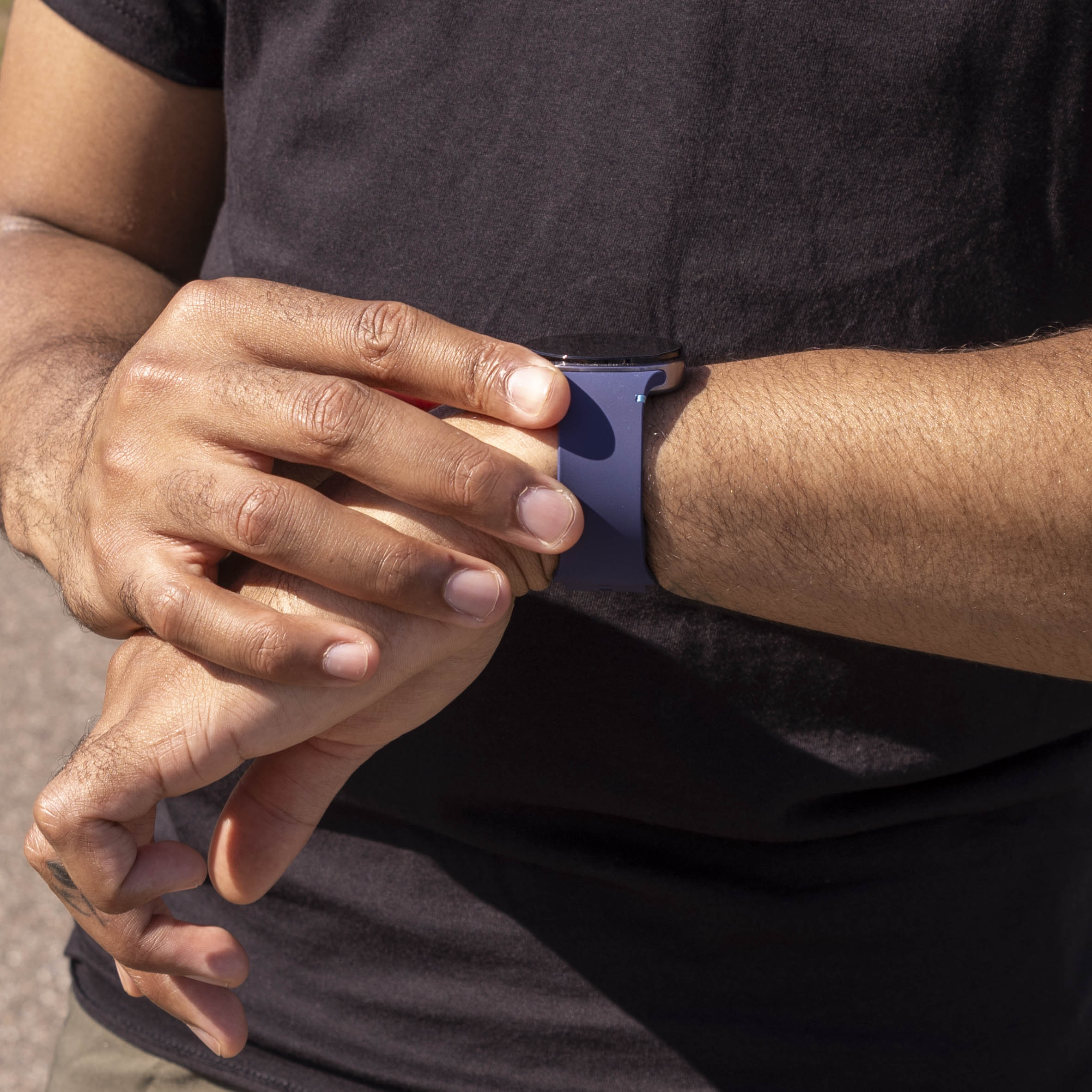 Samsung Galaxy Watch 8 - 40mm siliconen bandje (donkerblauw)