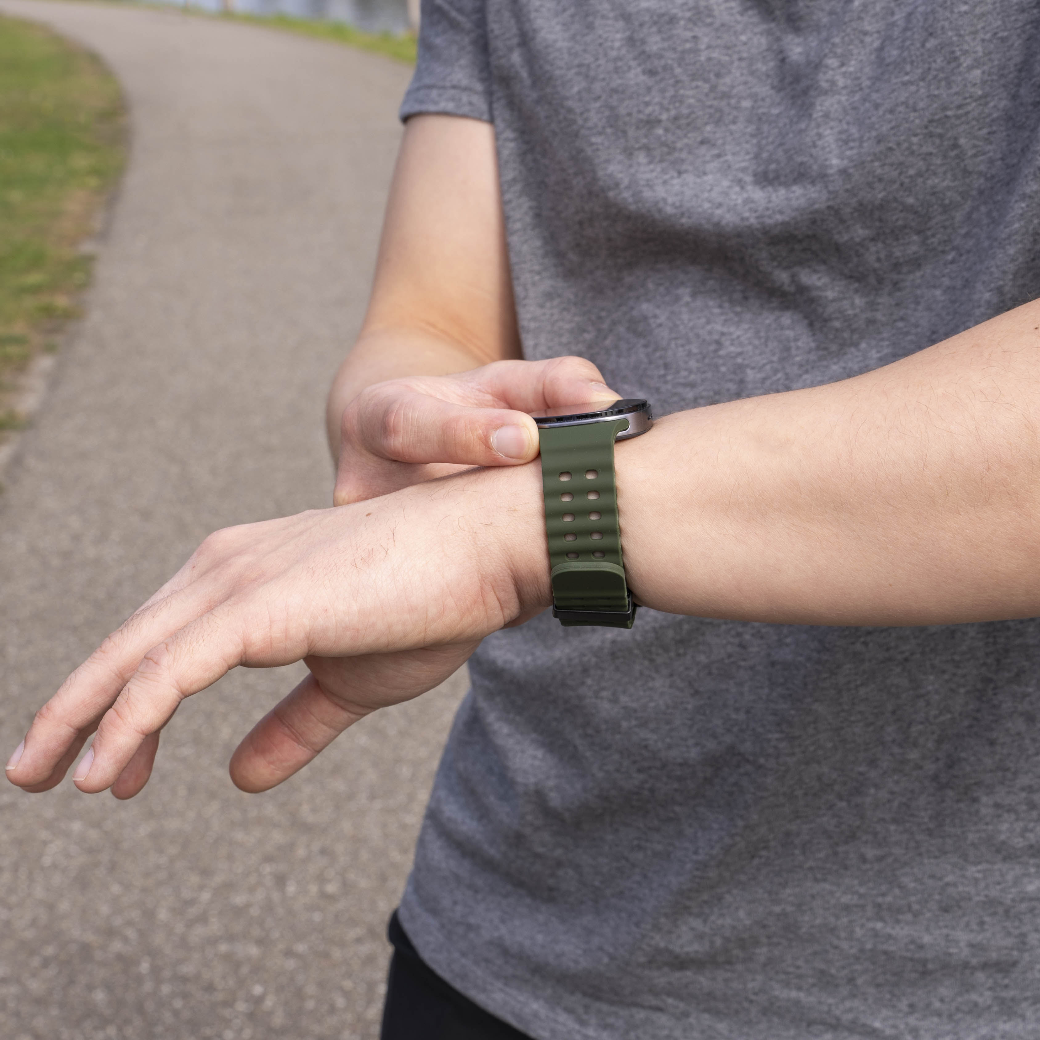 Samsung Galaxy Watch 8 Classic Ocean Strap (Army Green)