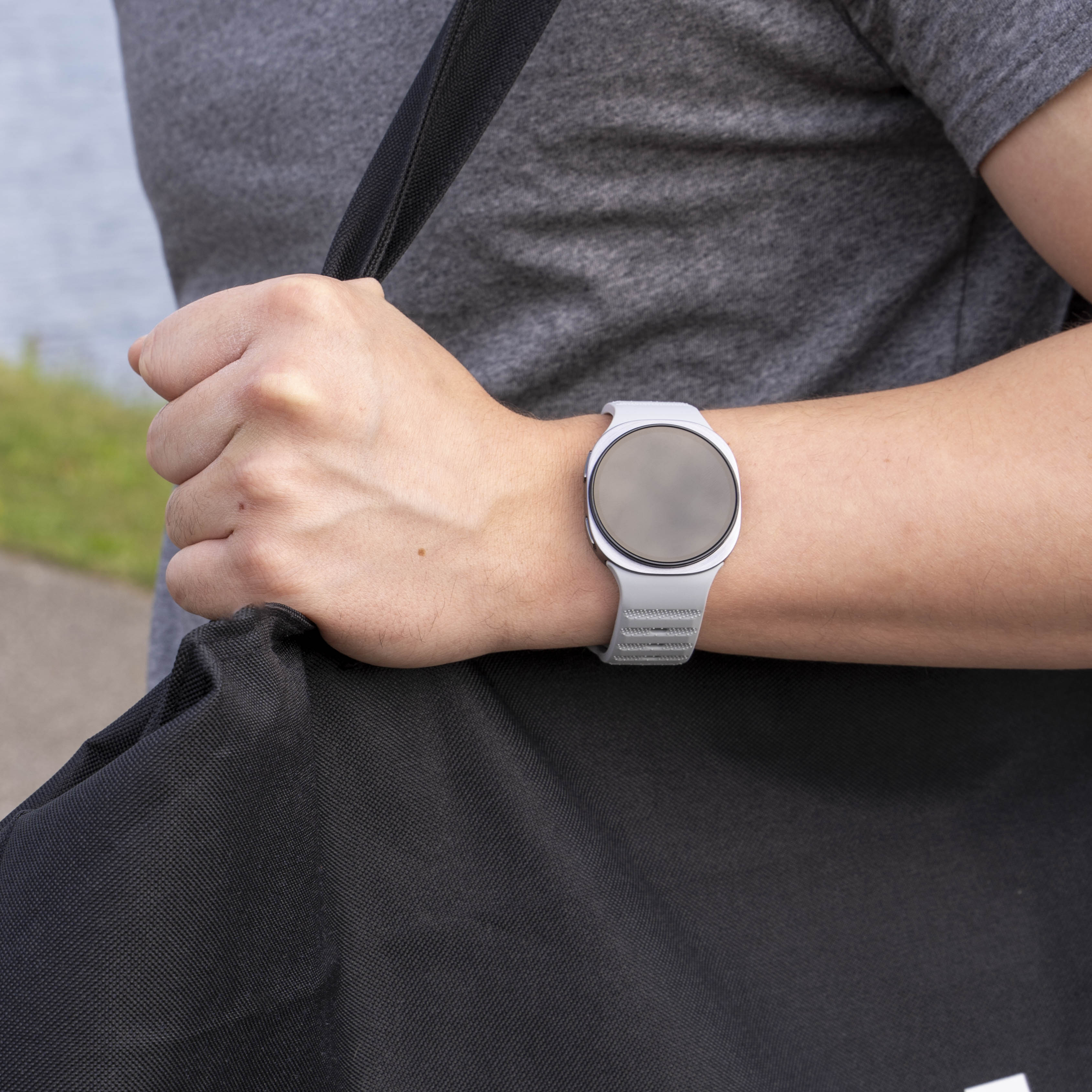 Samsung Galaxy Watch 8 - 44mm outdoor siliconen bandje (grijs)