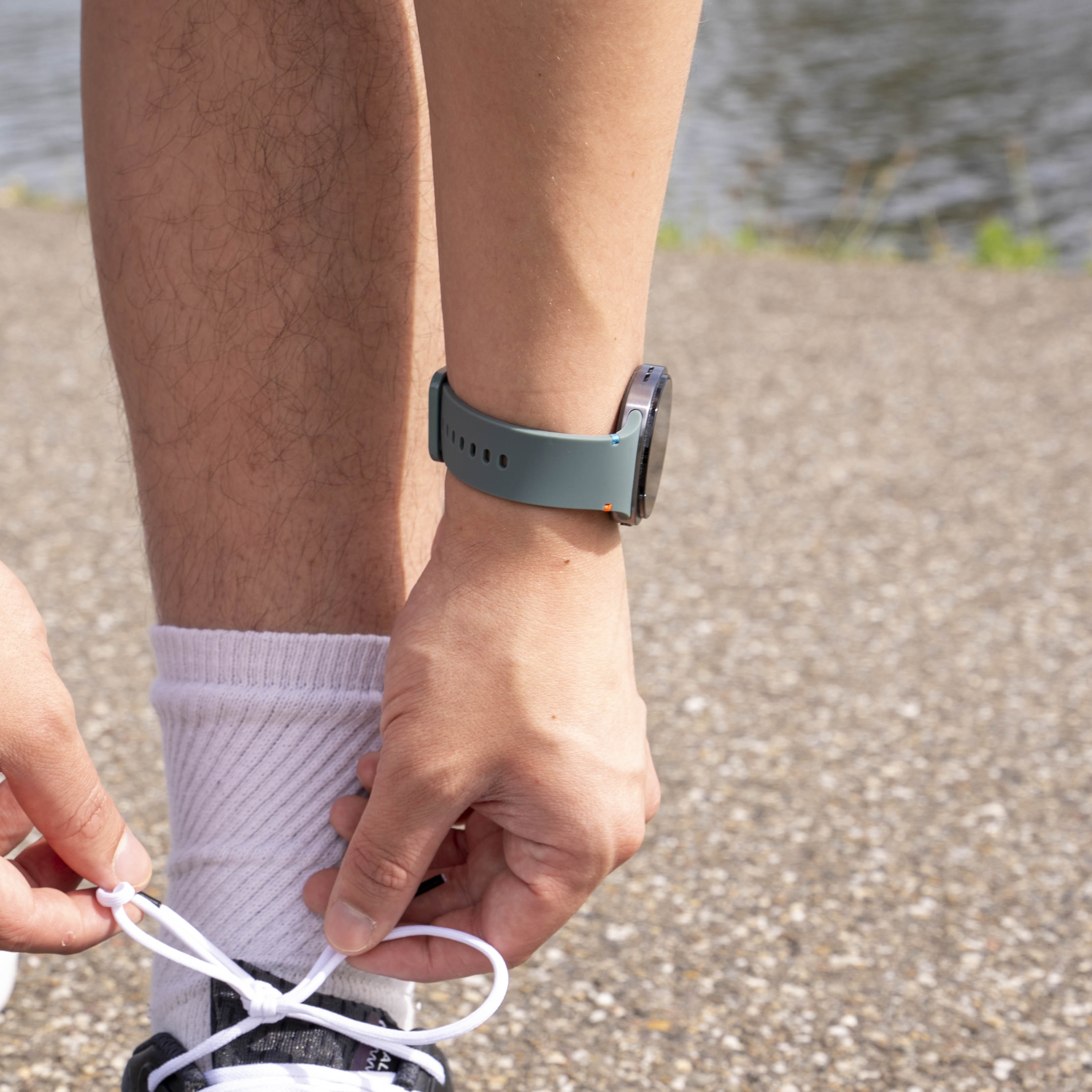 Samsung Galaxy Watch 8 - 40mm siliconen bandje (dennengroen)