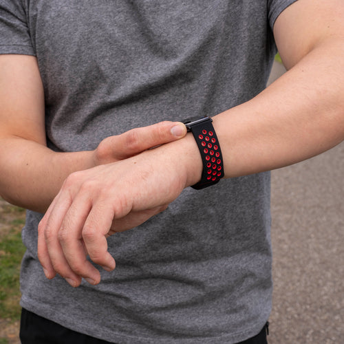 Samsung Galaxy Watch 8 Classic Sport Strap (Black/Red)