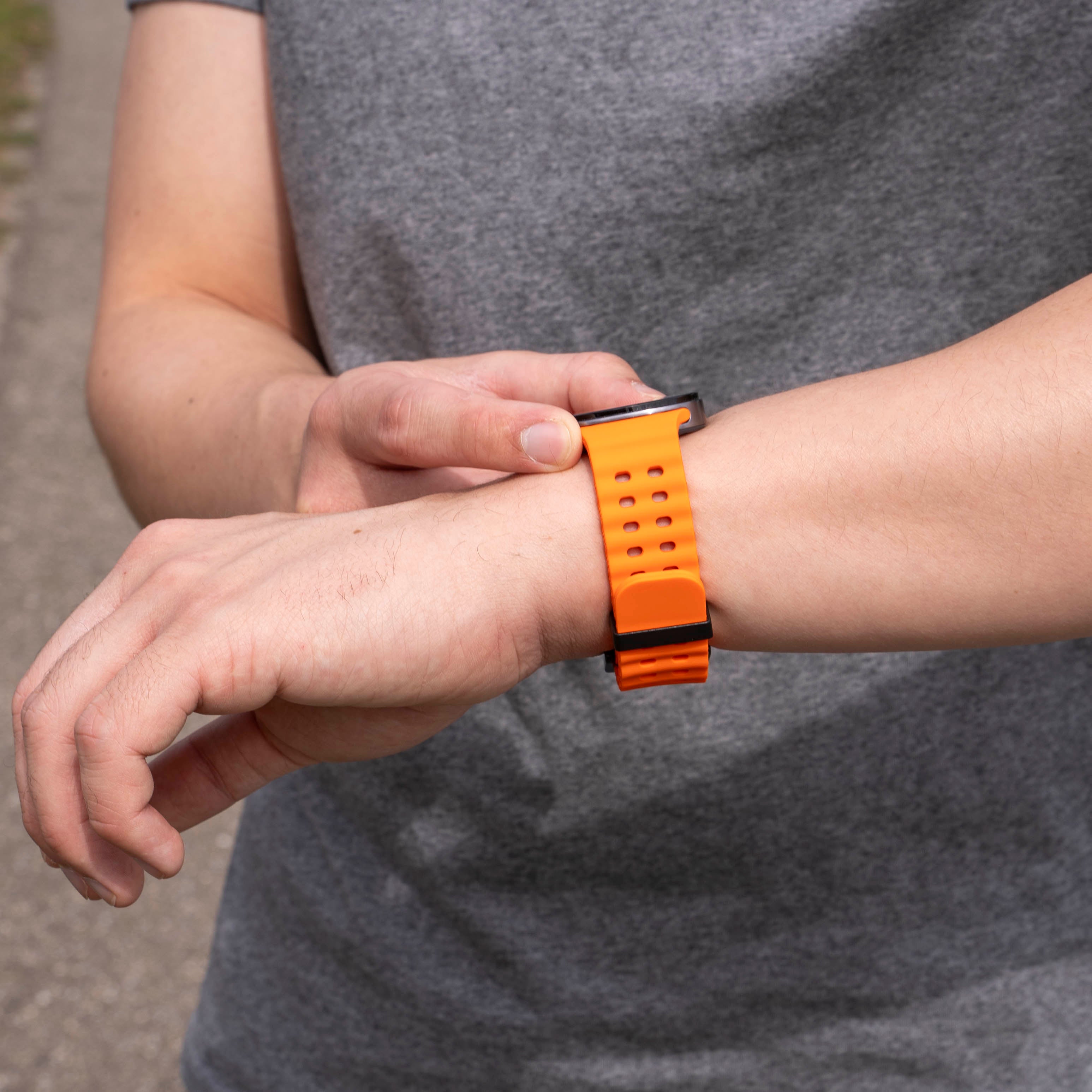 Samsung Galaxy Watch 8 - 44mm Ocean Strap (Orange)