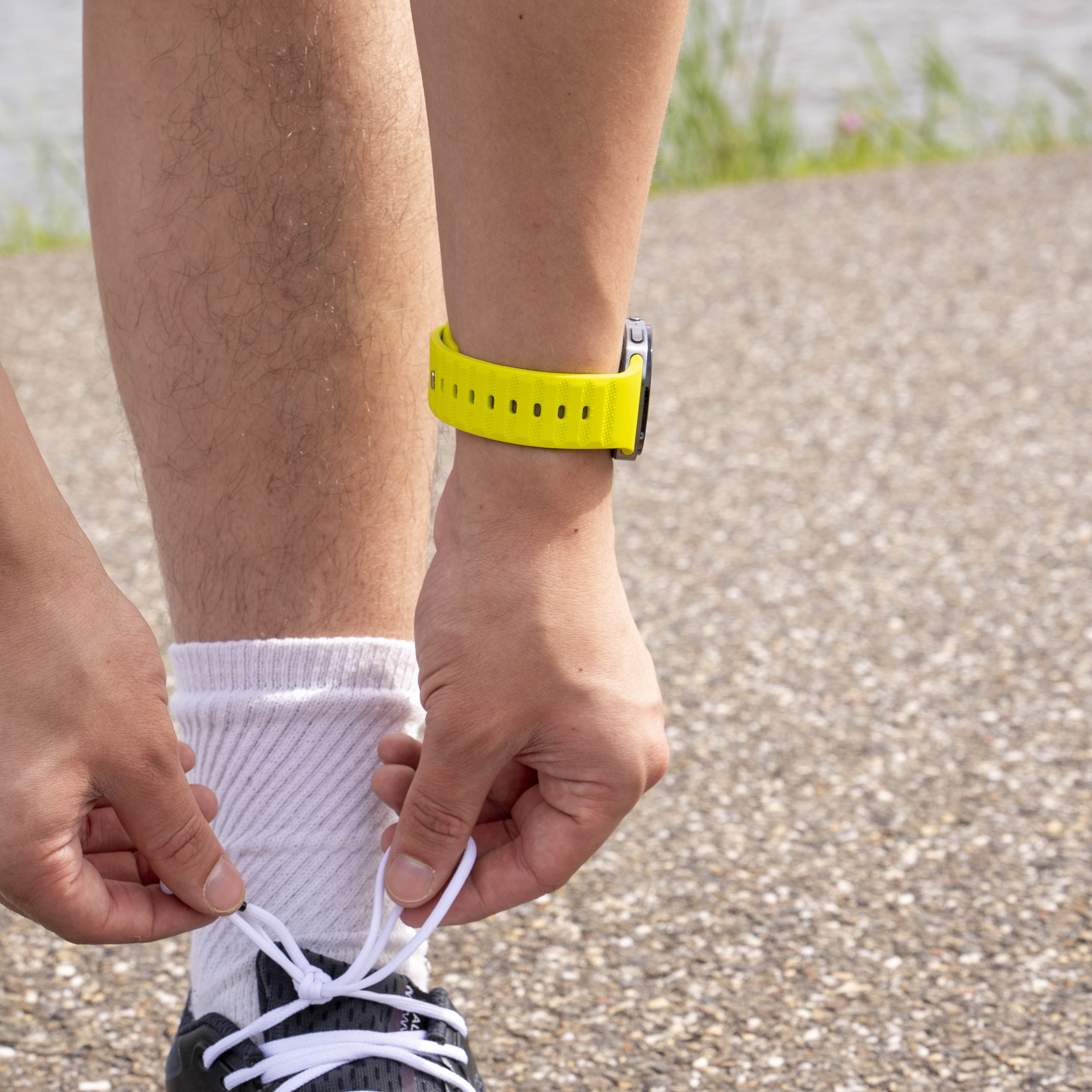 Samsung Galaxy Watch 8 - 44mm outdoor siliconen bandje (lime)