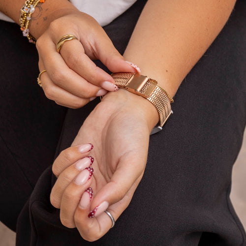 Samsung Galaxy Watch 4 44mm Fine Steel Strap (Rose Gold)