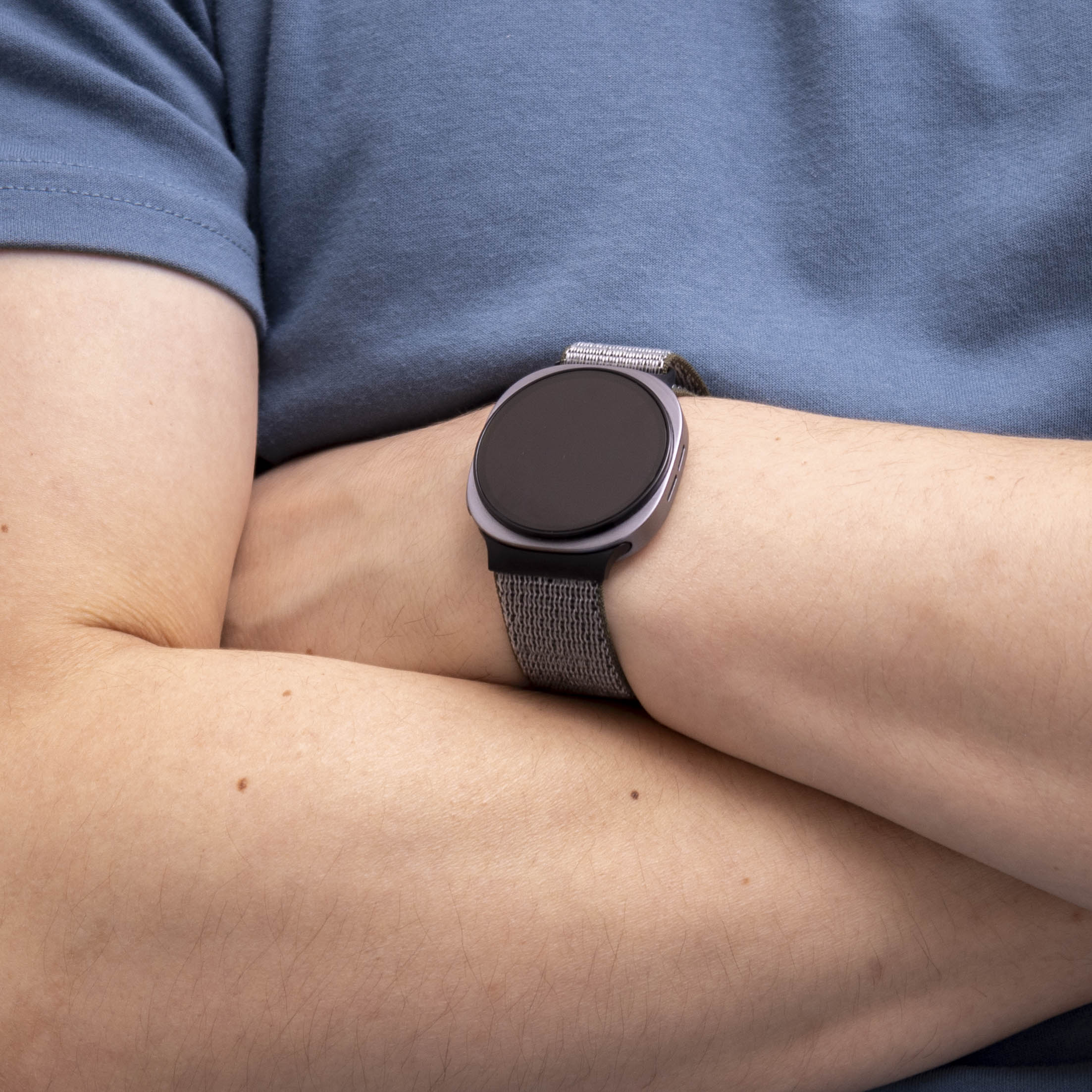  Samsung Galaxy Watch 8 Classic nylon bandje (olijfgroen)