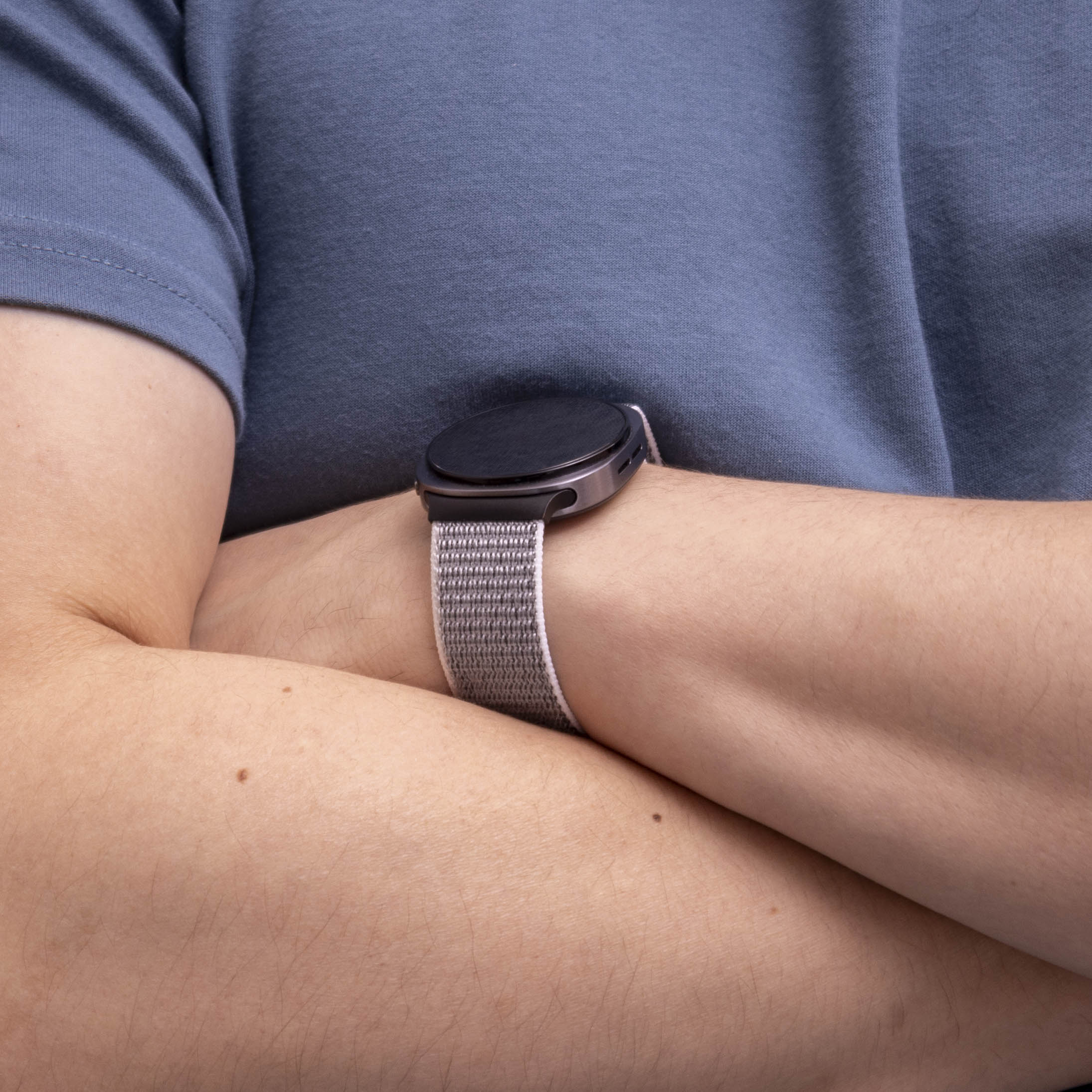  Samsung Galaxy Watch 8 Classic nylon bandje (zeeschelp)