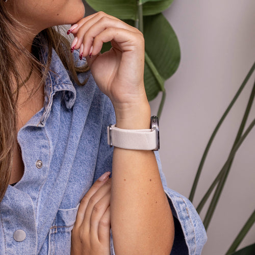 Samsung Galaxy Watch 8 Classic elastisch bandje (sterrenlicht)