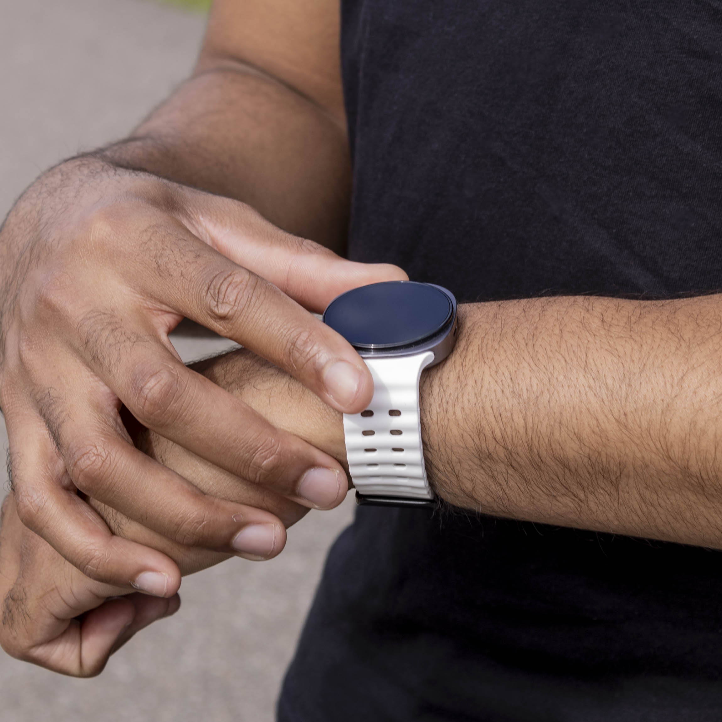 Samsung Galaxy Watch 8 - 44mm Ocean bandje (wit)