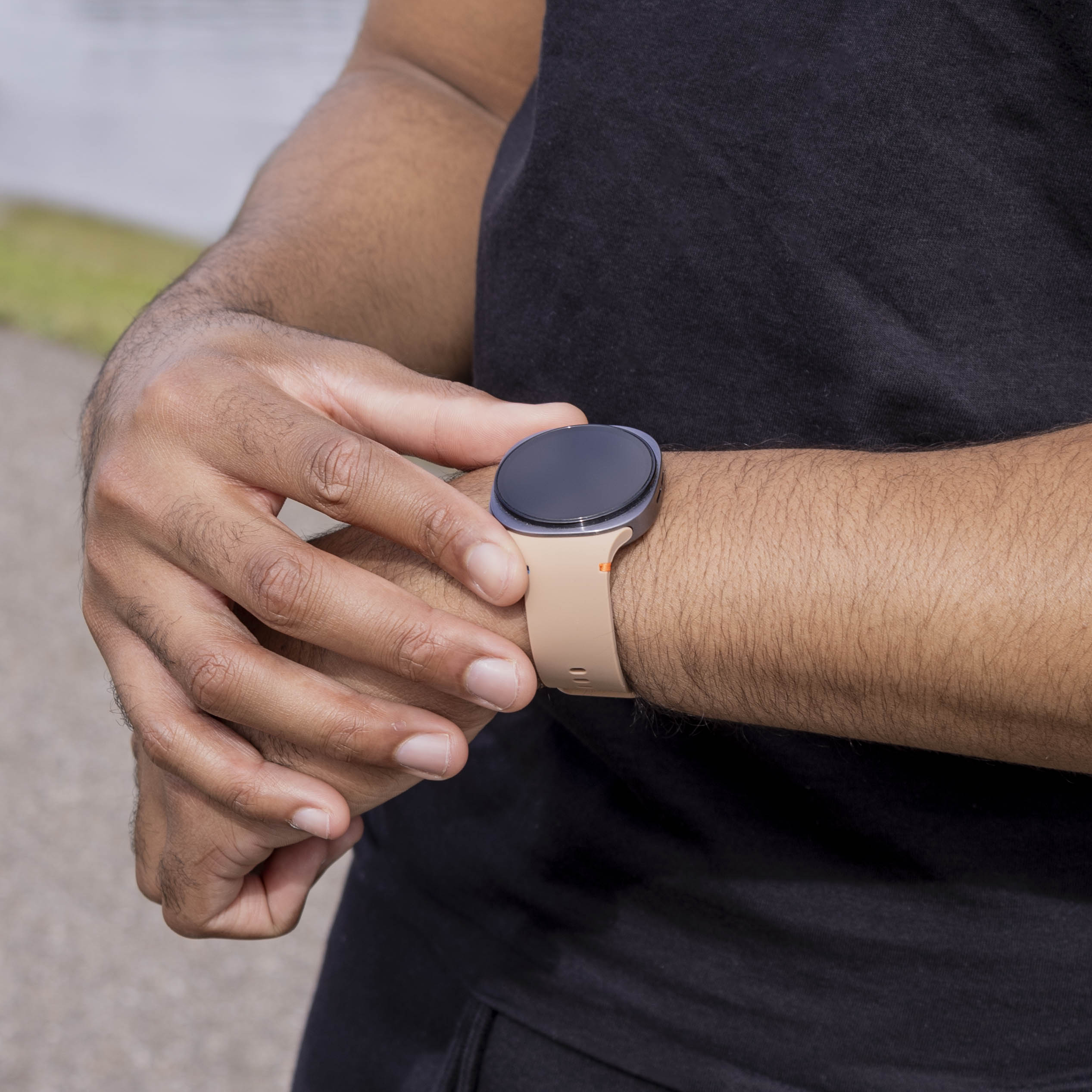 Samsung Galaxy Watch 8 Classic siliconen bandje (beige)