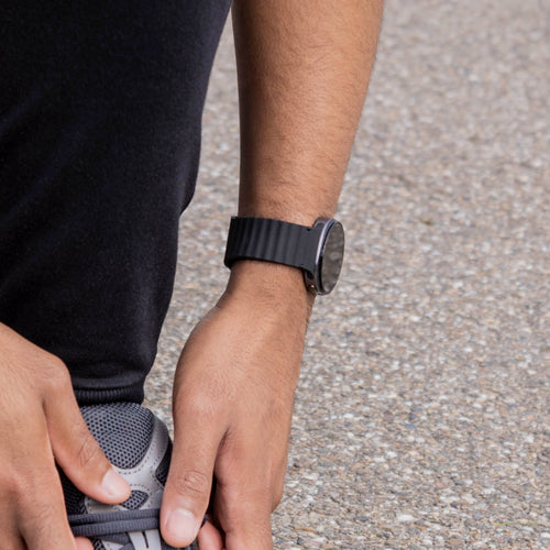 Samsung Galaxy Watch 8 Classic Wave Silicone Strap (Black)