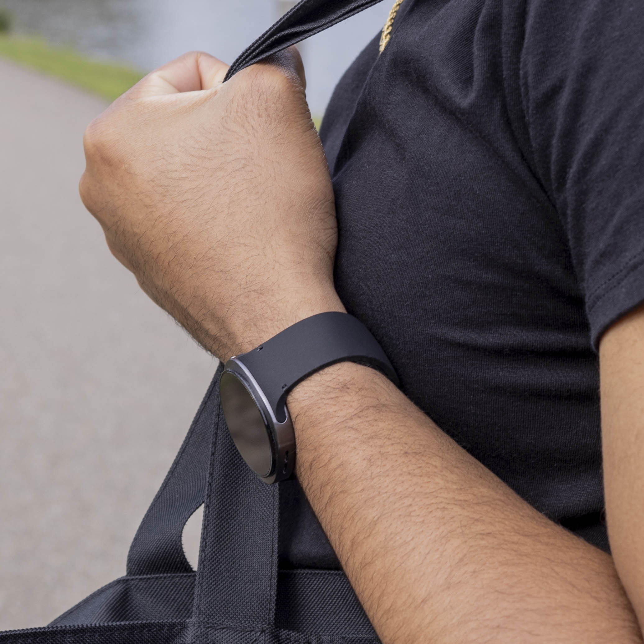 Samsung Galaxy Watch 8 Classic siliconen bandje (zwart)