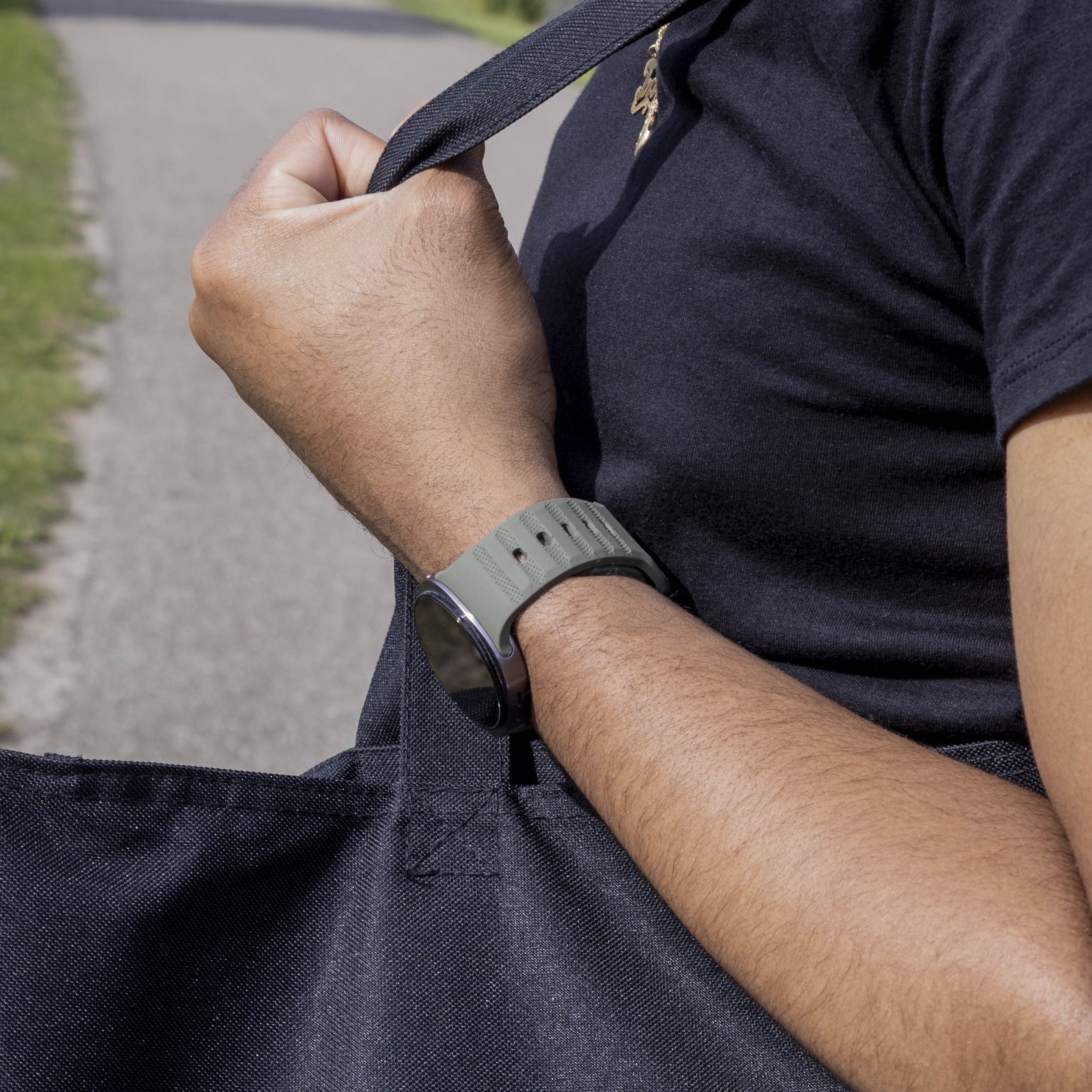 Samsung Galaxy Watch 8 Classic outdoor siliconen bandje (donkergroen)