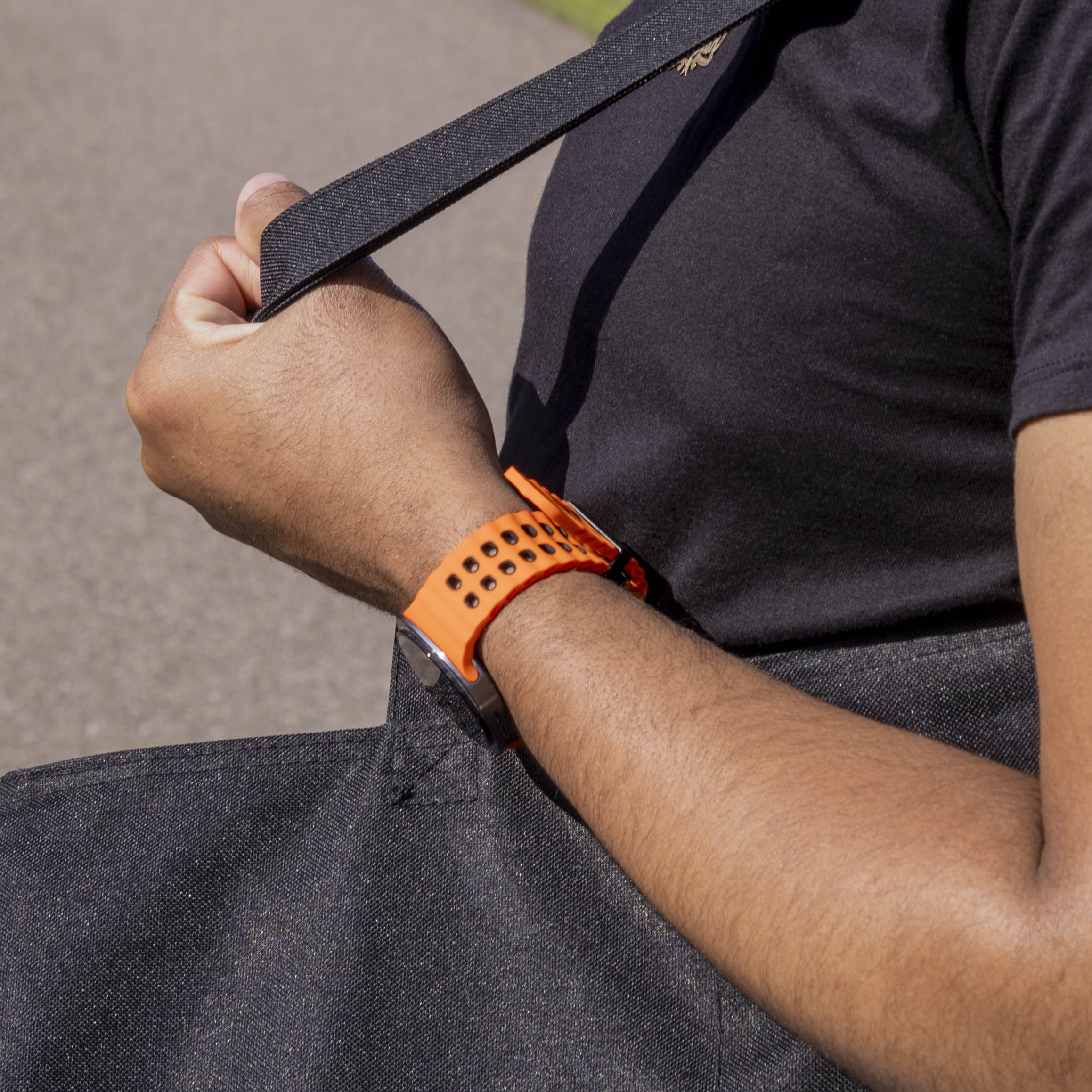 Samsung Galaxy Watch 8 - 40mm Ocean Strap (Orange/Black)