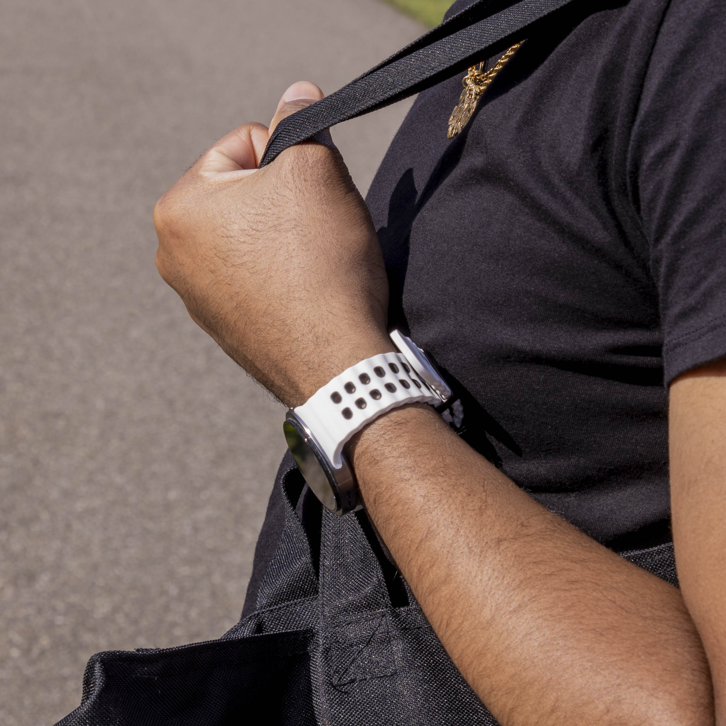 Samsung Galaxy Watch 8 - 40mm Ocean bandje (wit/zwart)