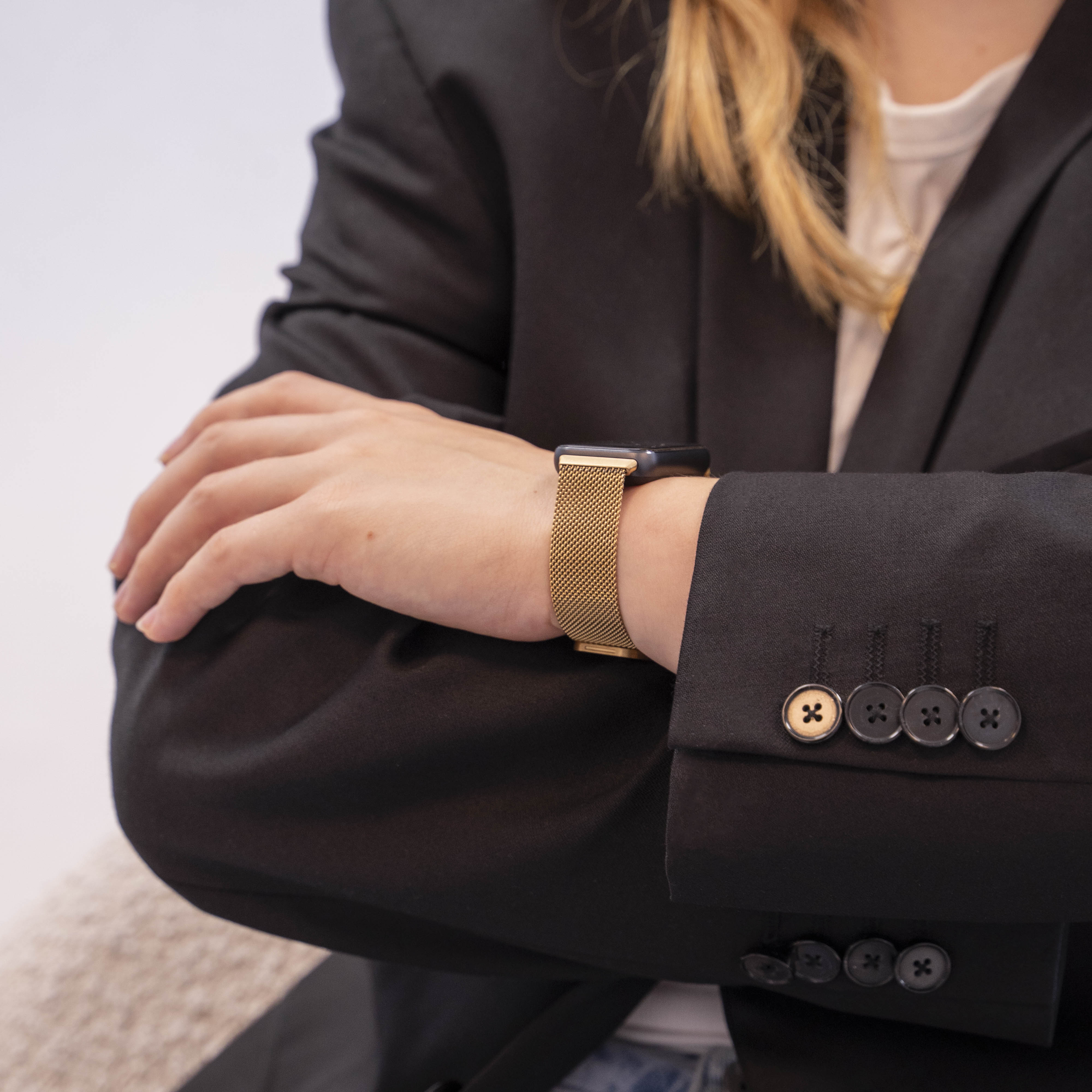 Samsung Galaxy Fit 3 Milanese band (goud)