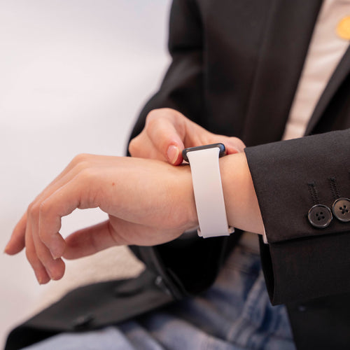 Samsung Galaxy Fit 3 siliconen bandje (wit)