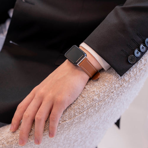 Samsung Galaxy Fit 3 leren bandje (bruin)