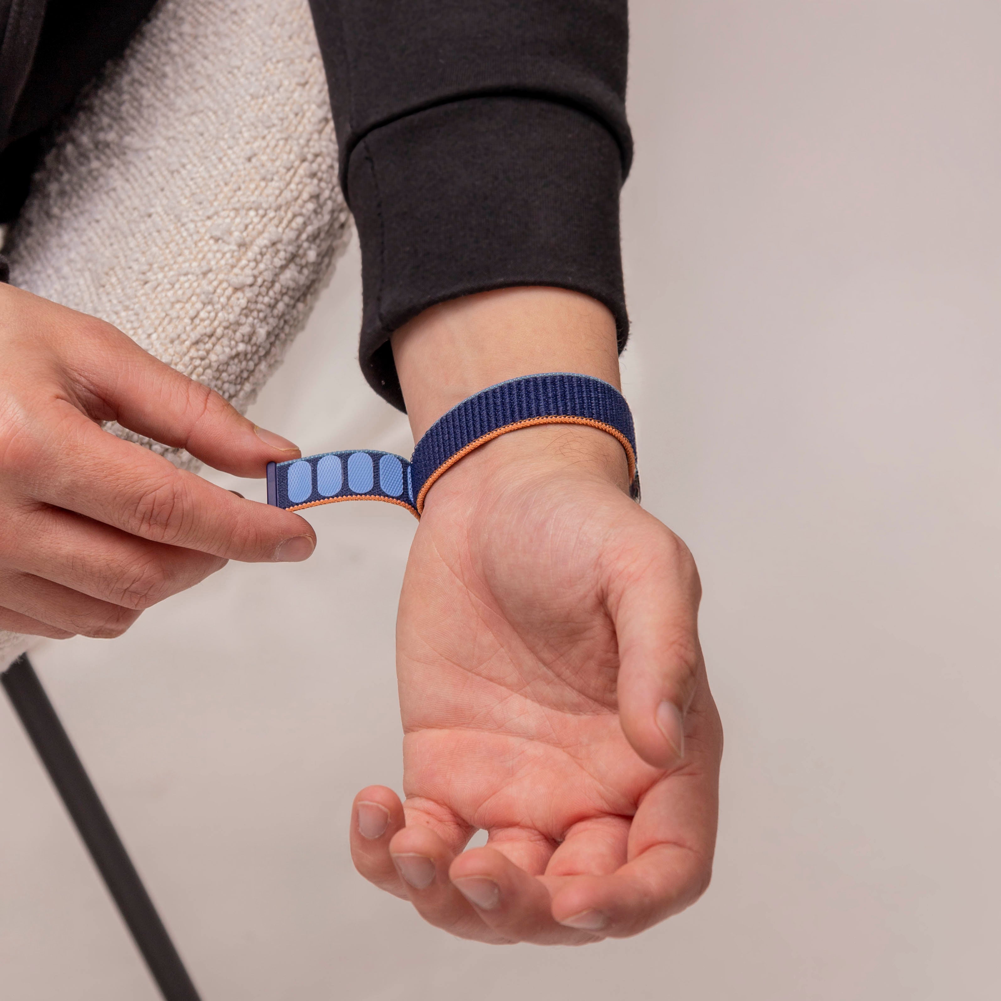 Huawei Band 8 nylon bandje (donkerblauw)