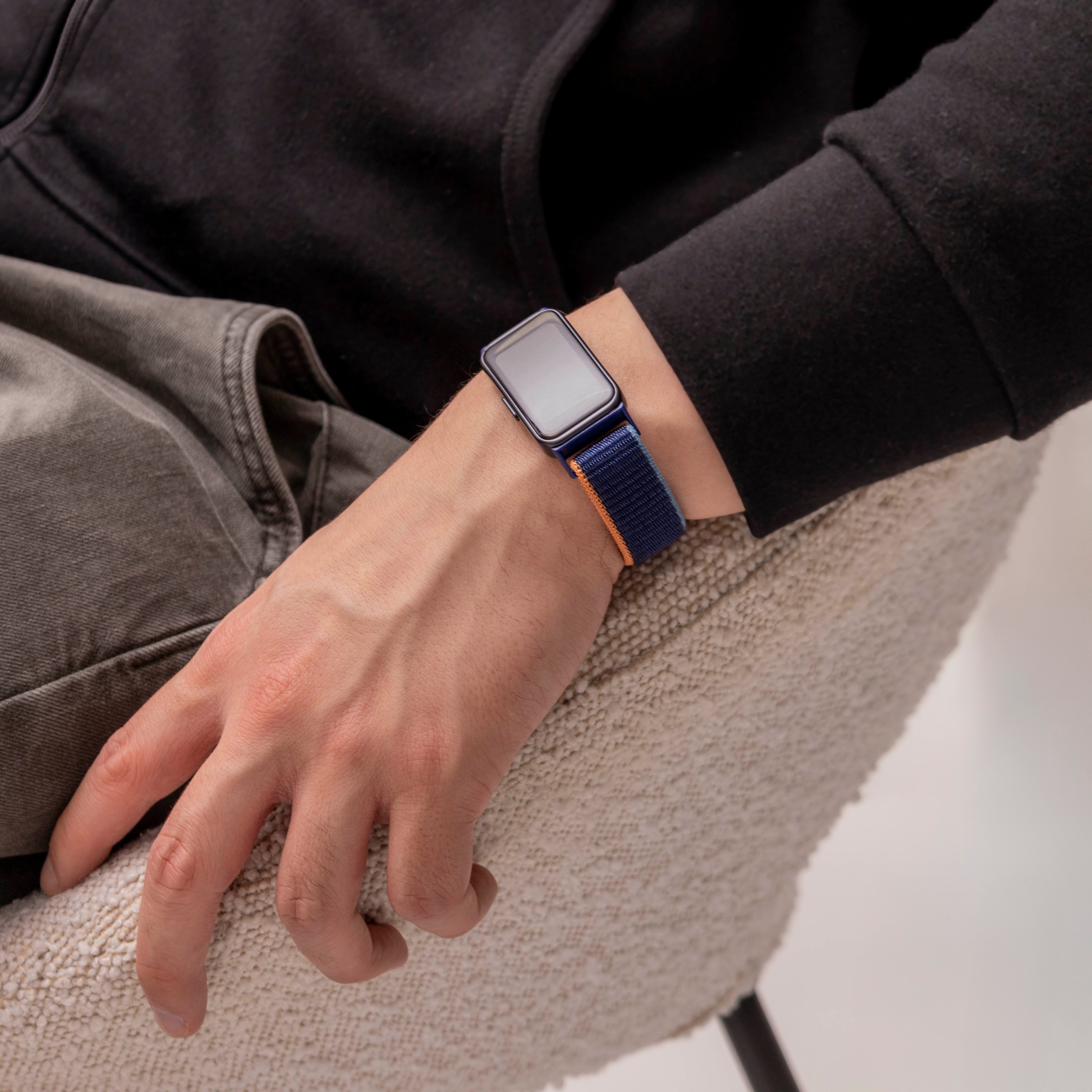 Huawei Band 10 nylon bandje (donkerblauw)