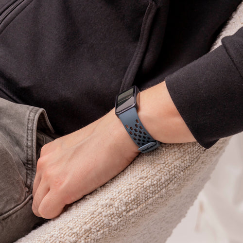 Huawei Band 9 siliconen air bandje (grijsblauw)