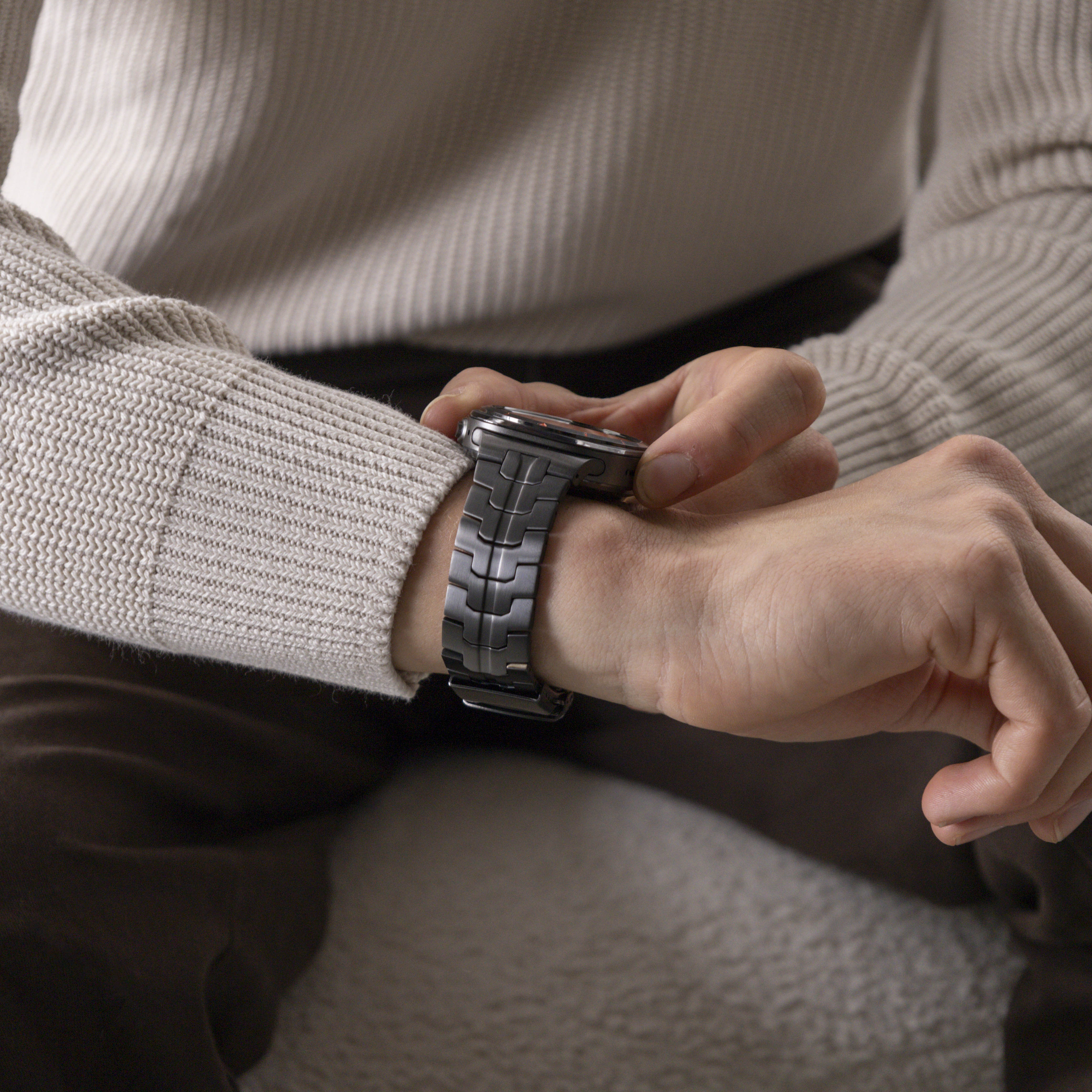 Samsung Galaxy Watch Ultra 'Iron' titanium band (grafiet)