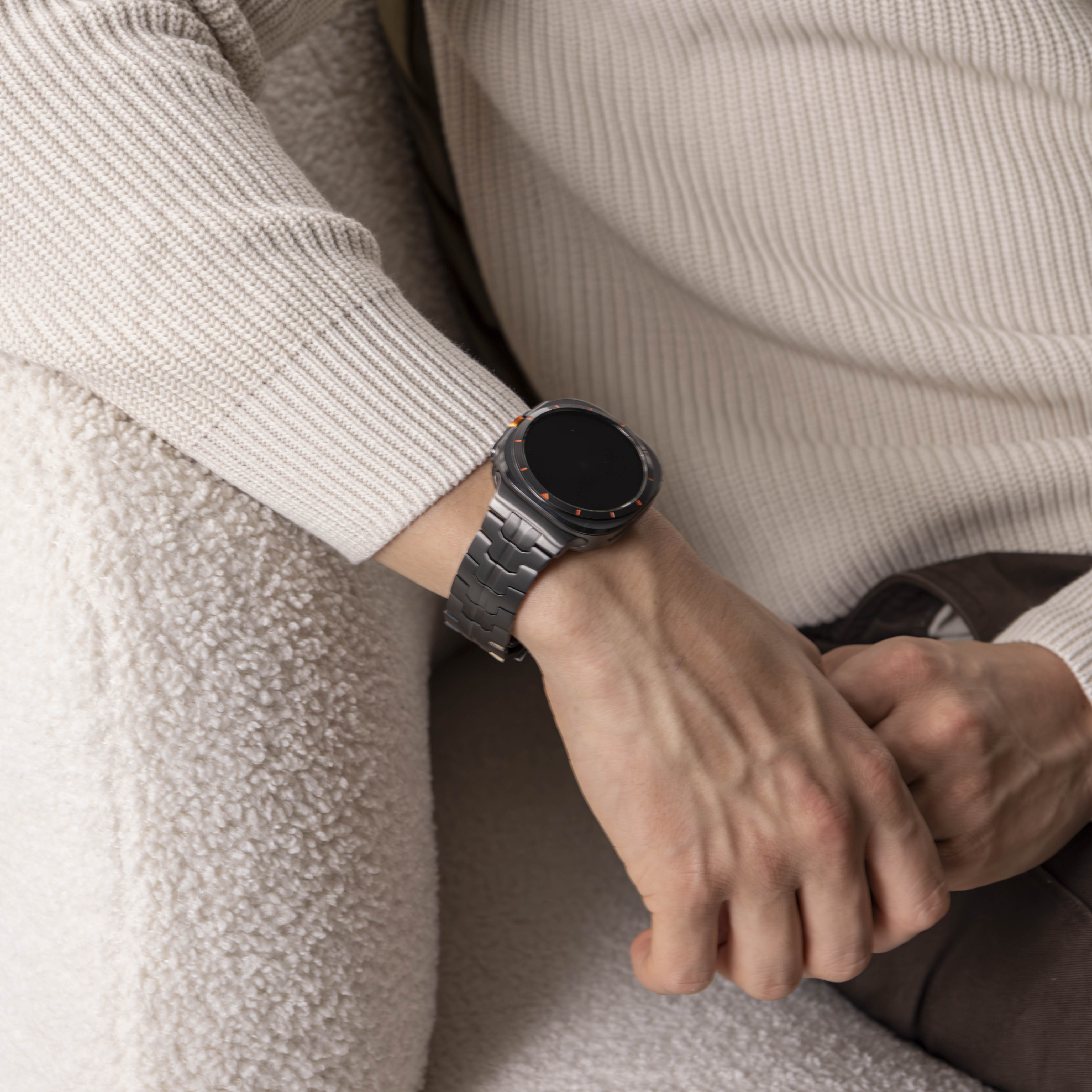 Samsung Galaxy Watch Ultra 'Iron' titanium band (grafiet)