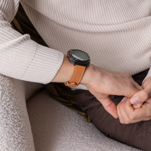 Samsung Galaxy Watch Ultra leren gesp band (bruin)