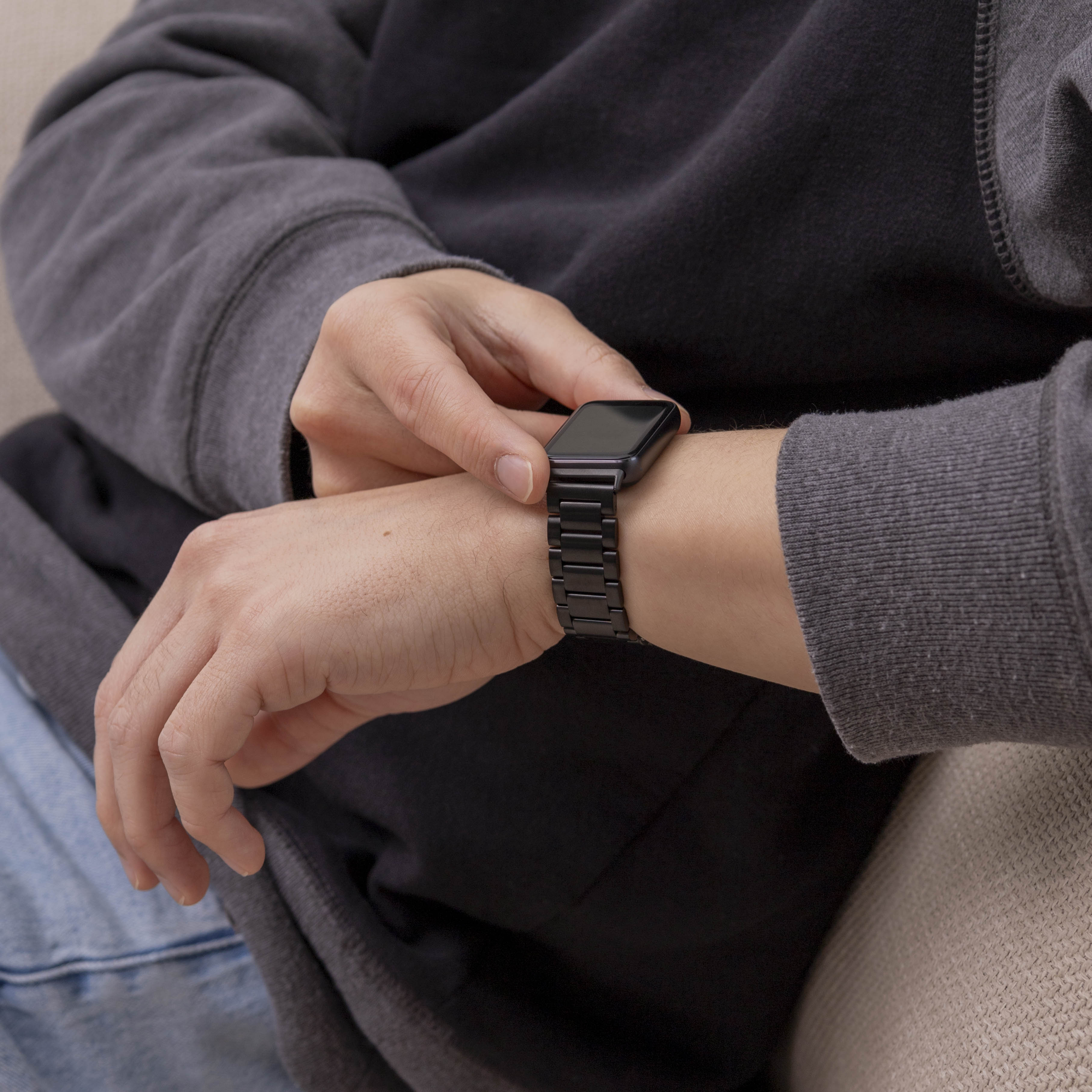 Samsung Galaxy Fit 3 stalen bandje (zwart) 