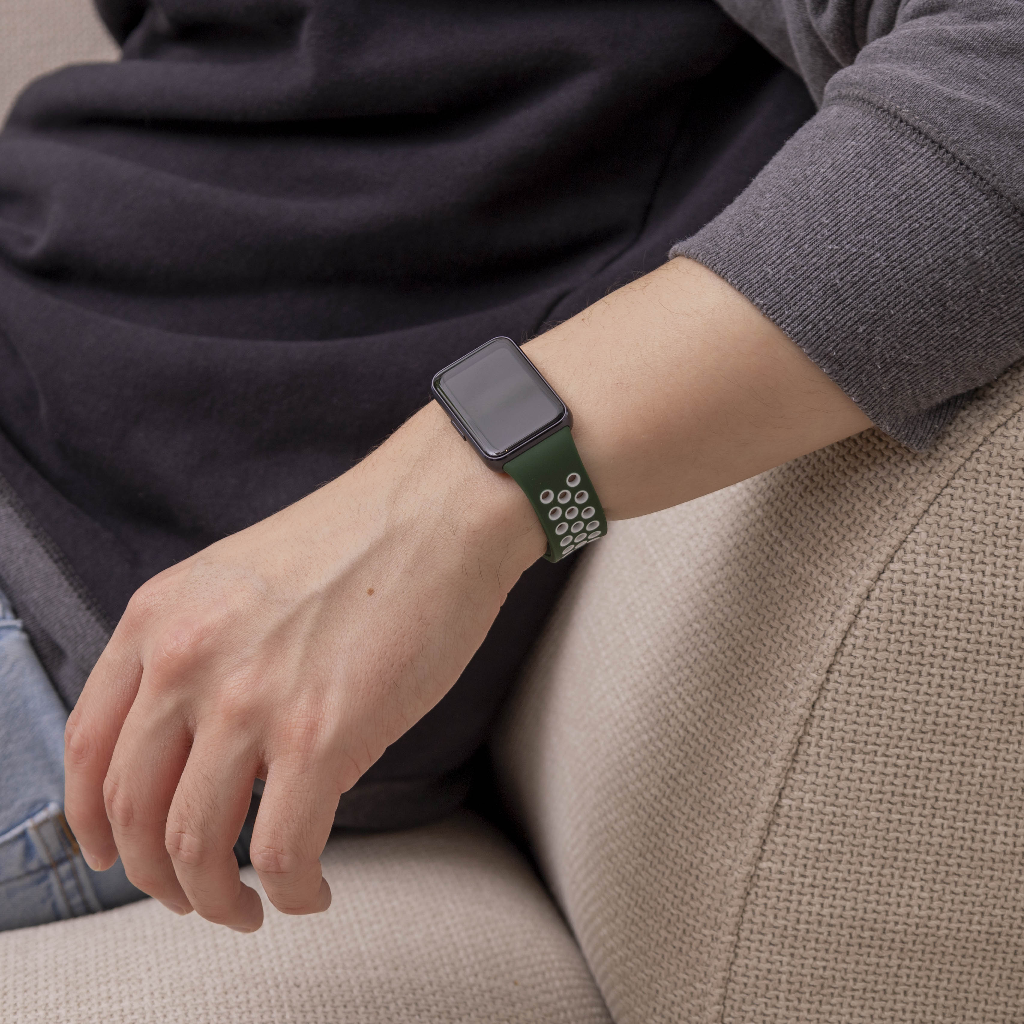 Samsung Galaxy Fit 3 sport bandje (groen/wit)