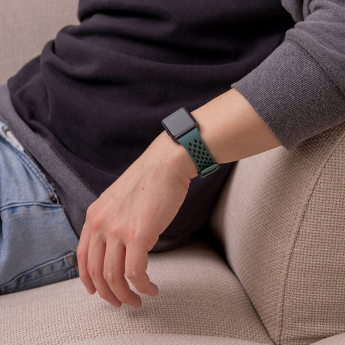 Samsung Galaxy Fit 3 ademend siliconen bandje (groen)