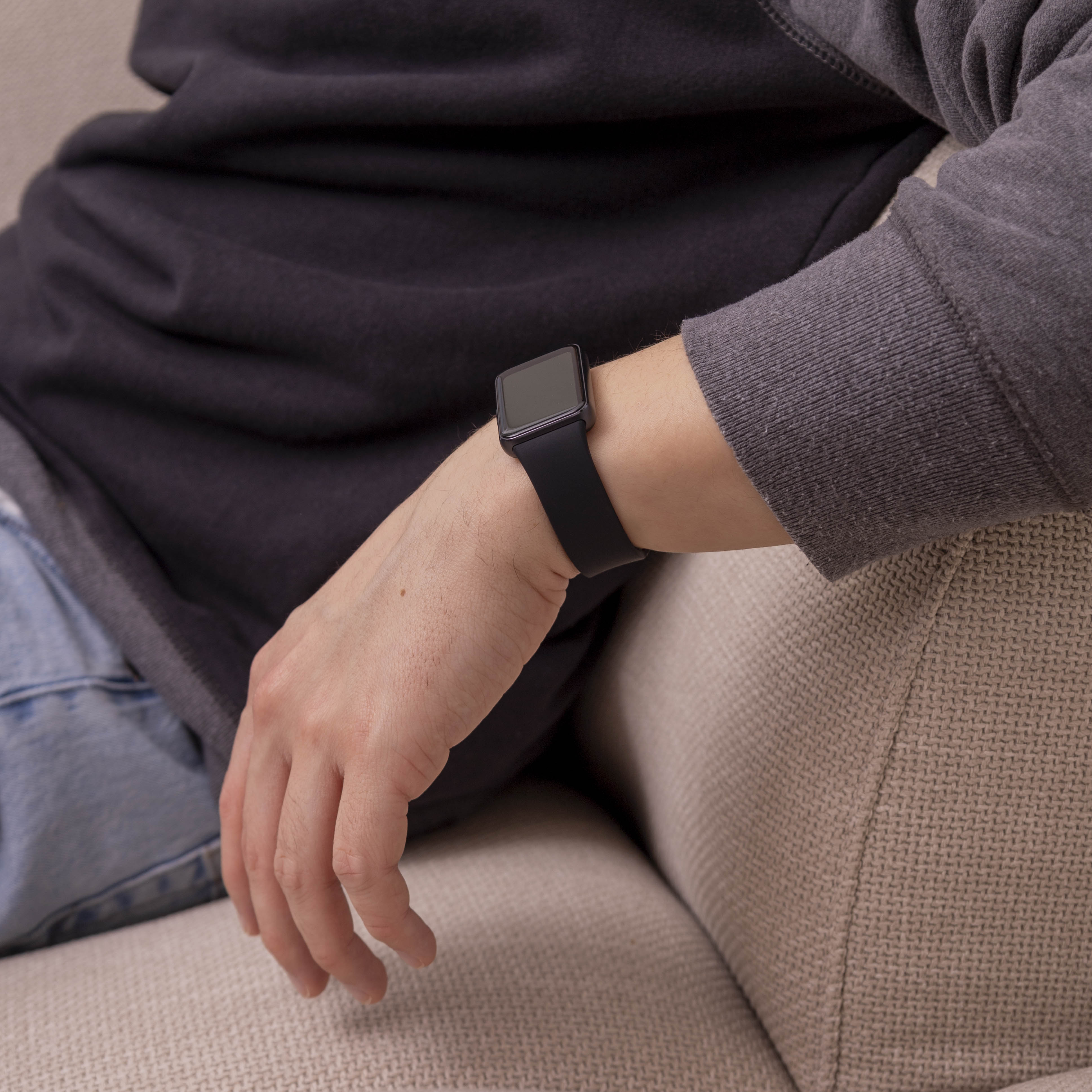 Samsung Galaxy Fit 3 siliconen bandje (zwart) 