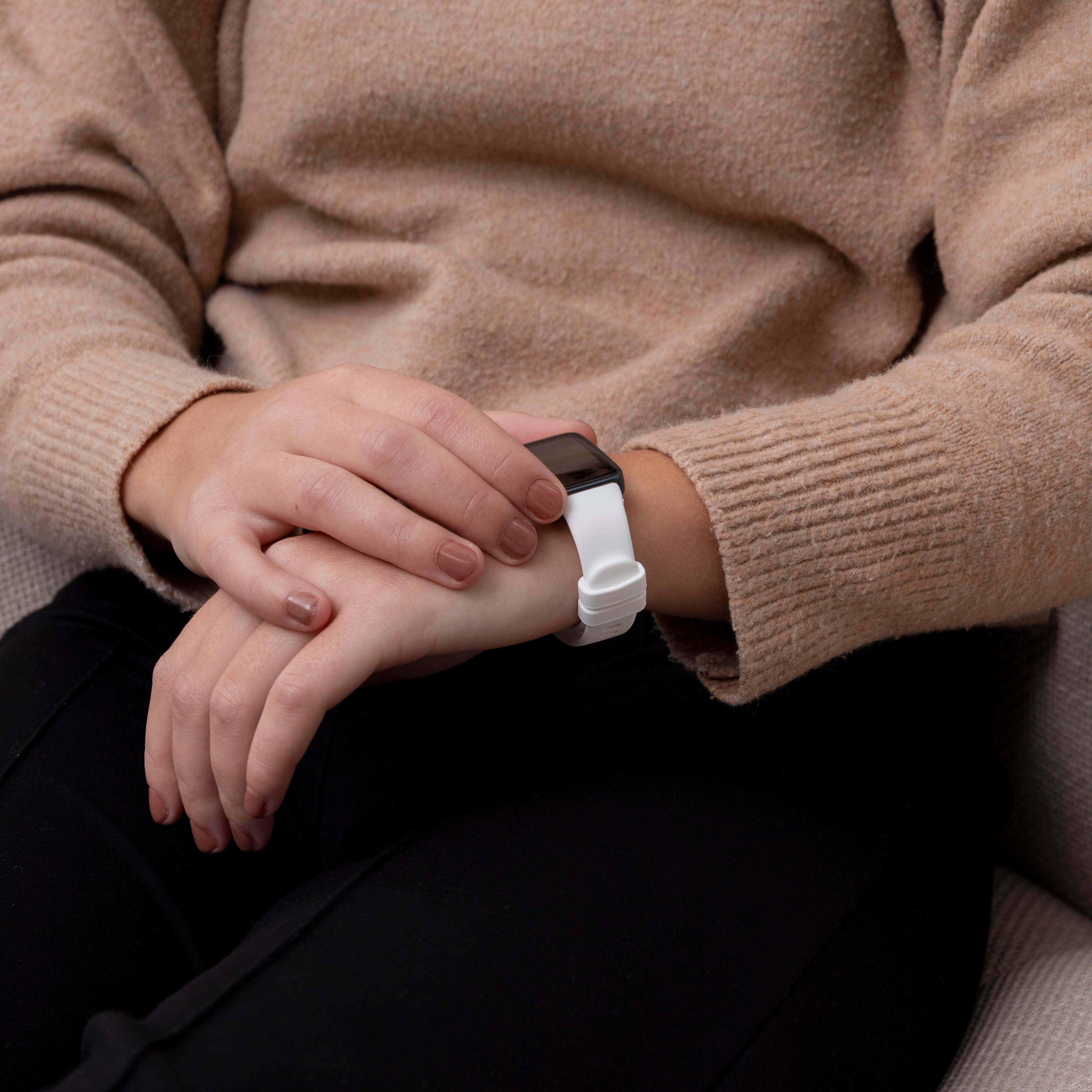 Huawei Band 9 classic siliconen bandje (wit)