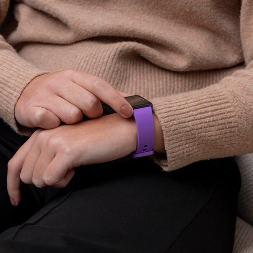 Samsung Galaxy Fit 3 siliconen bandje (lila)