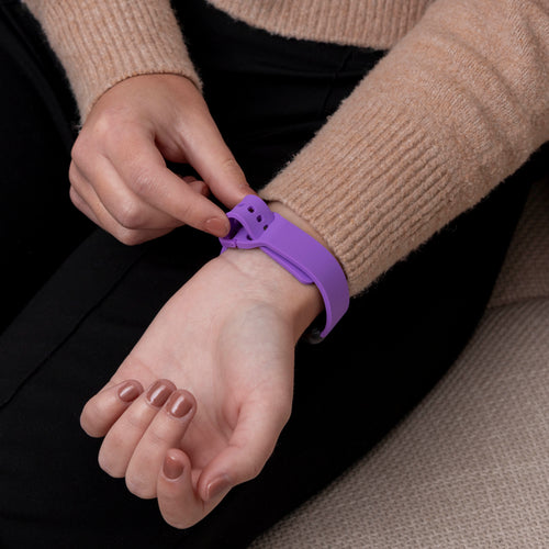 Samsung Galaxy Fit 3 siliconen bandje (lila)