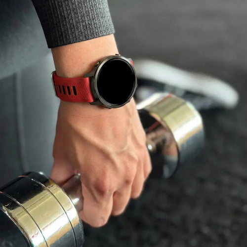 Bandz Garmin Venu 3s sport band met gesp (rood/zwart)