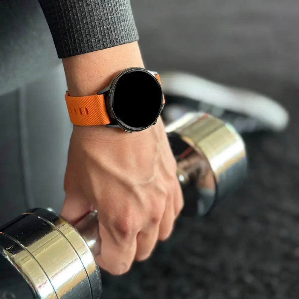 Bandz Garmin Venu 4 - 41mm siliconen band 'Deluxe' (oranje)