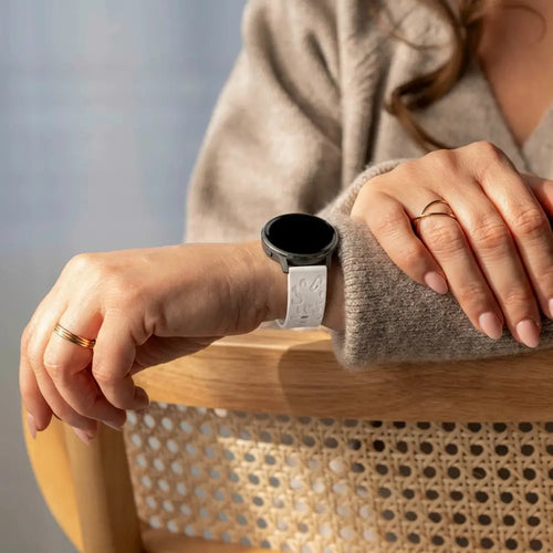 Bandz Garmin Vivoactive 3 siliconen band 'Leopard' (sterrenlicht)