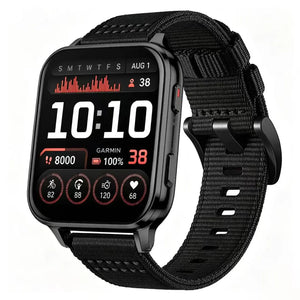 Garmin Venu X1 nylon gesp band (zwart)
