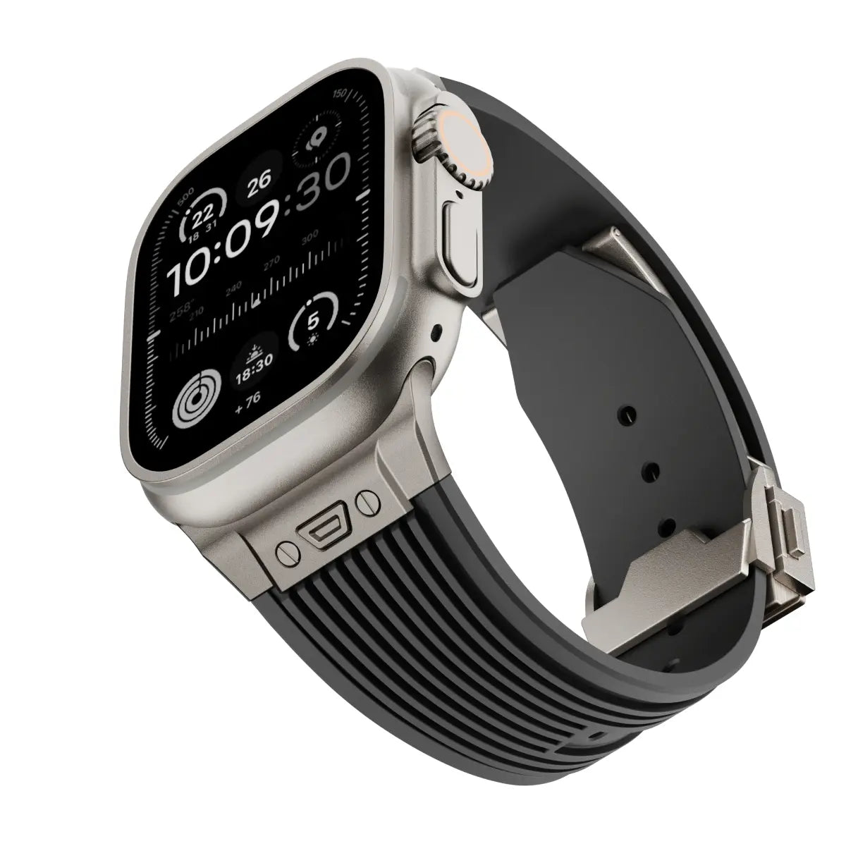 Apple Watch Liquid Elastic Silicone Strap (Black)