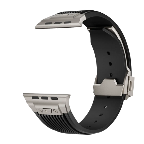 Apple Watch Liquid Elastic Silicone Strap (Black)