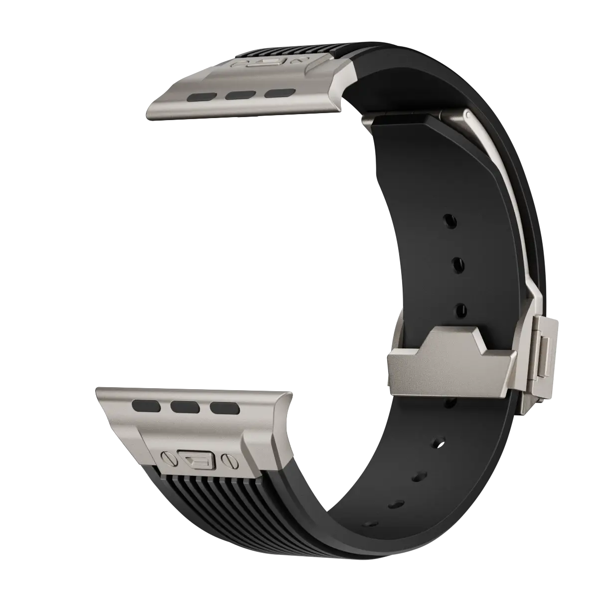 Apple Watch Liquid Elastic Silicone Strap (Black)