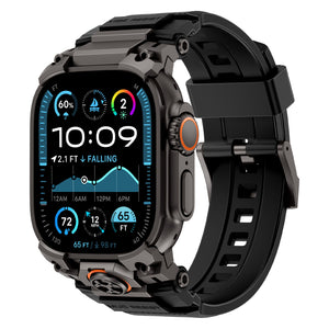 Apple Watch 'Four Claw' siliconen band (zwart)