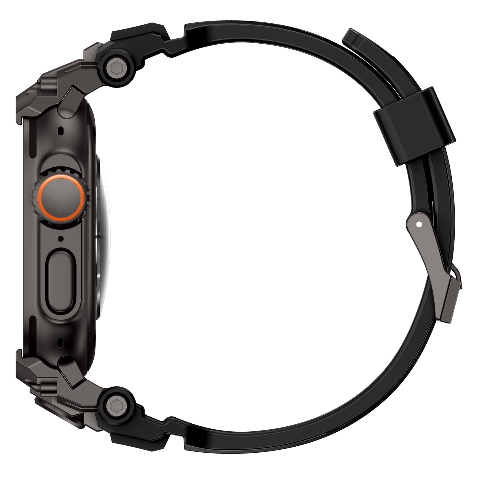 Apple Watch 'Four Claw' siliconen band (zwart)