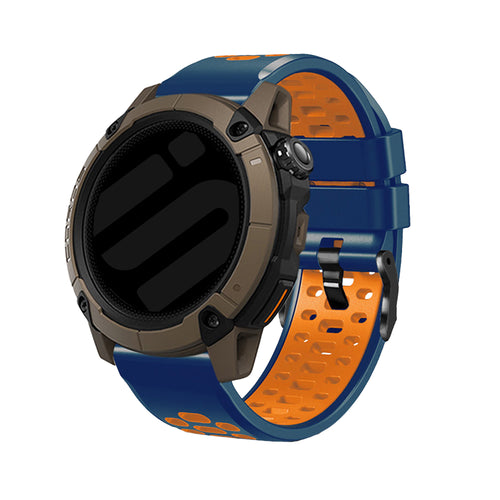 Coros Apex 4 - 46mm sport gesp bandje (blauw/oranje)