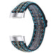 Fitbit Charge 5 Elastic Strap (Blue Embroidery)