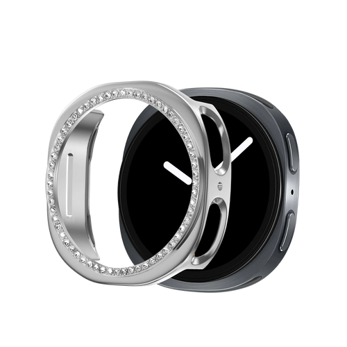 Bandz Samsung Galaxy Watch 8 - 40mm Diamond PC Case (Silver)