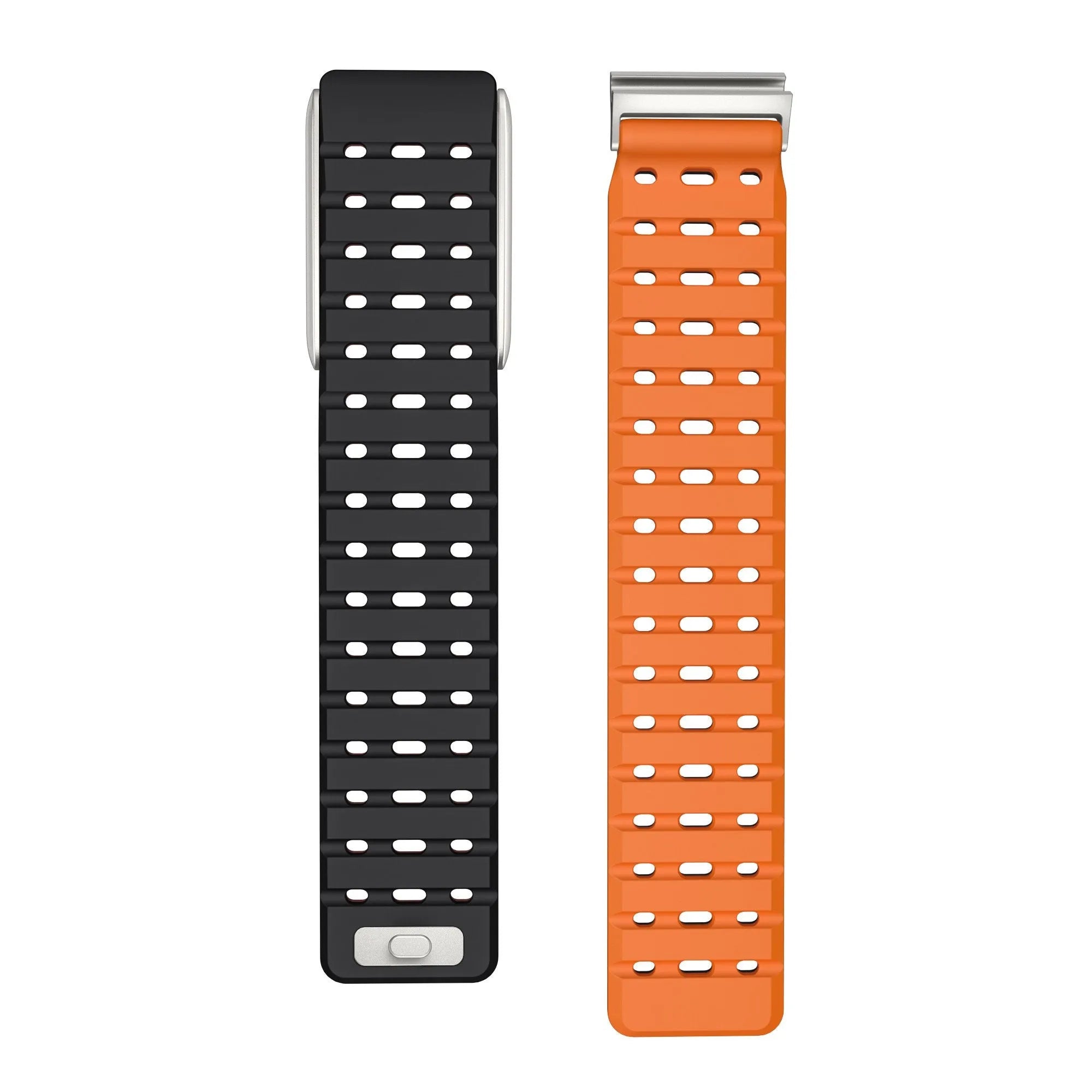 Magnetisch siliconen bandje geschikt voor Whoop 5.0 (zwart/oranje)