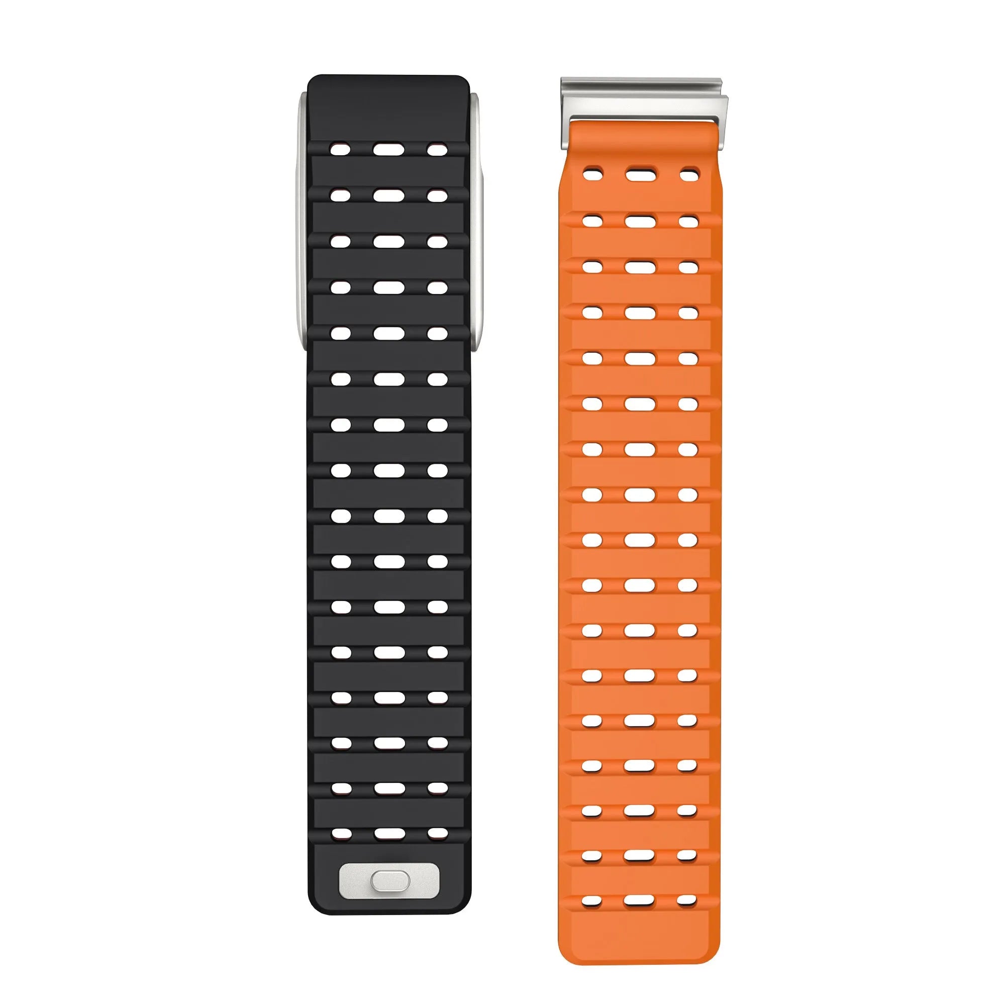 Magnetisch siliconen bandje geschikt voor Whoop MG (zwart/oranje)